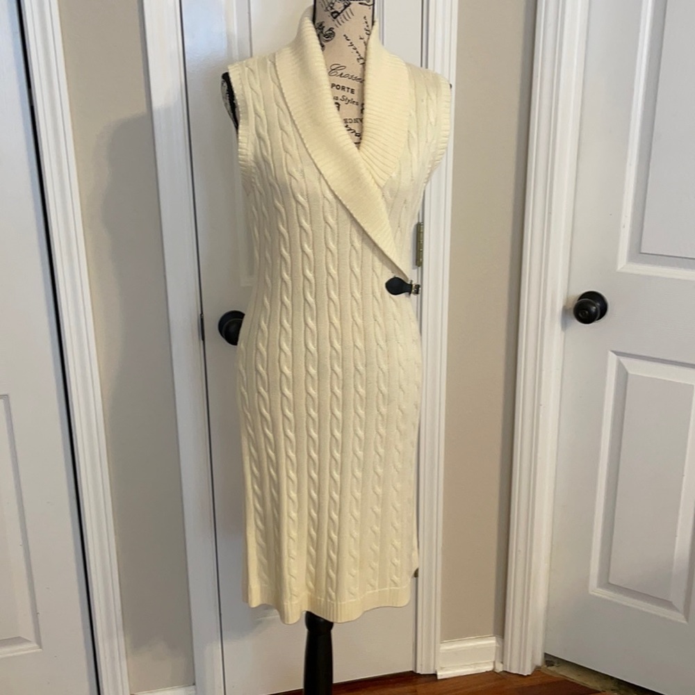 Calvin Klein sleeveless sweater dress